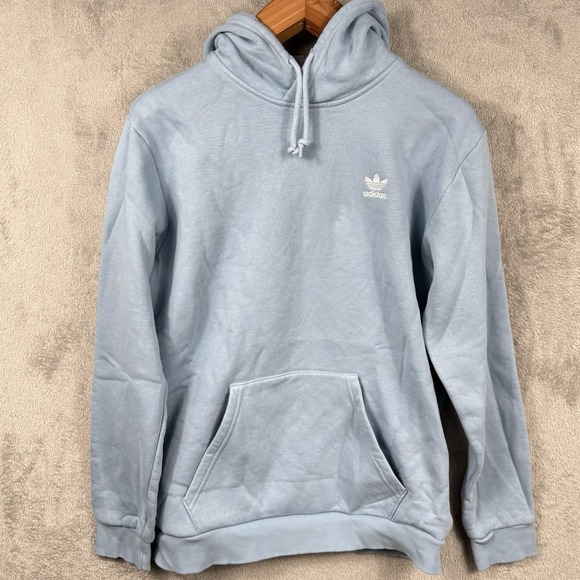 adidas Other - Adidas Originals Sky Blue Trefoil Logo Pullover Hoodie HE7199 Mens Size M